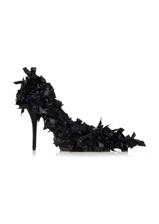 Balenciaga - Mariea Satin Bow Pumps - Black - IT 41 - Moda Operandi