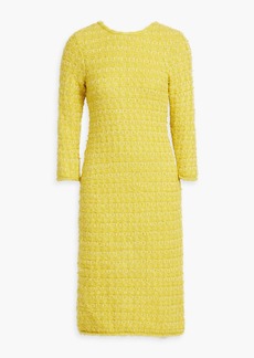 Balenciaga - Metallic tweed midi dress - Yellow - S