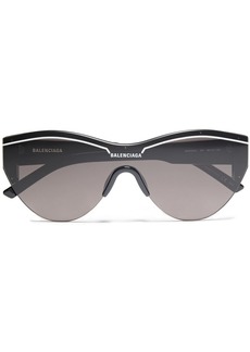 Balenciaga - Oval-frame acetate sunglasses - Black - OneSize