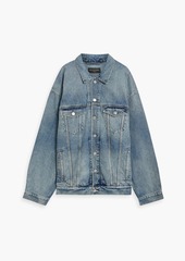 Balenciaga - Oversized printed denim jacket - Blue - 2