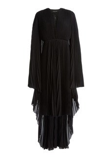 Balenciaga - Pleated Tech-Crepe Dress - Black - FR 36 - Moda Operandi