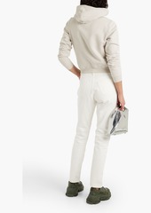 Balenciaga - Printed cotton-fleece hoodie - Gray - XS