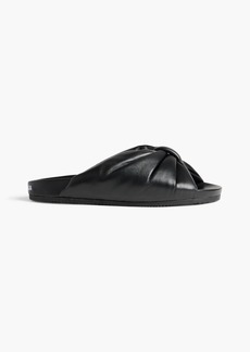 Balenciaga - Puffy leather slides - Black - EU 35