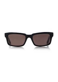 Balenciaga - Rectangular-Frame Acetate Sunglasses - Black - OS - Moda Operandi