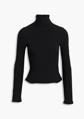 Balenciaga - Ribbed-knit turtleneck sweater - Black - M