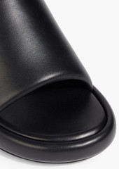 Balenciaga - Rise padded leather wedge mules - Black - EU 39