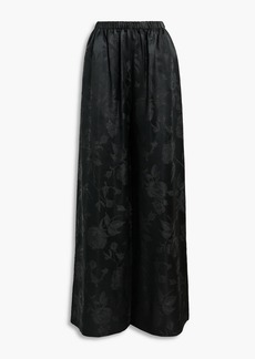 Balenciaga - Satin-jacquard wide-leg pants - Black - FR 36