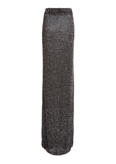 Balenciaga - Sequined Jersey Maxi Skirt - Black - XS - Moda Operandi