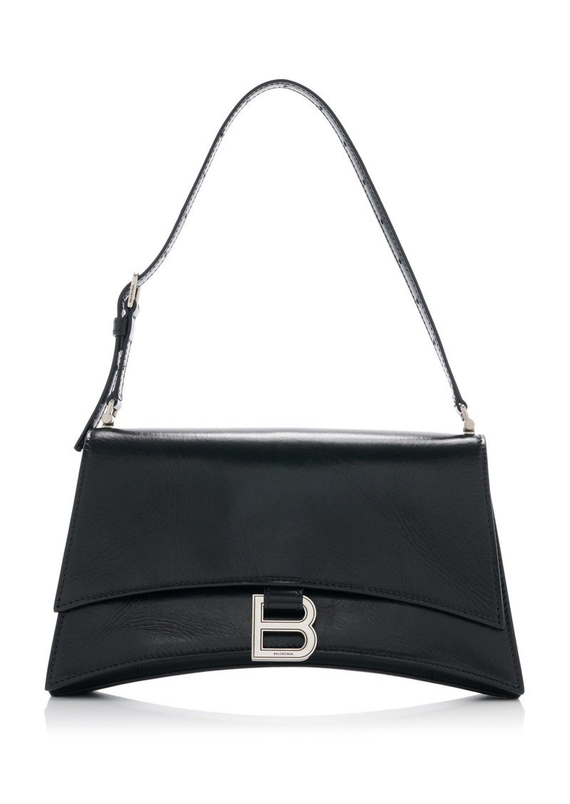 Balenciaga - Small Crush Sling Leather Bag - Black - OS - Moda Operandi