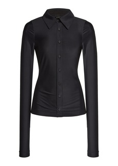 Balenciaga - Stretch-Knit Shirt - Black - FR 40 - Moda Operandi