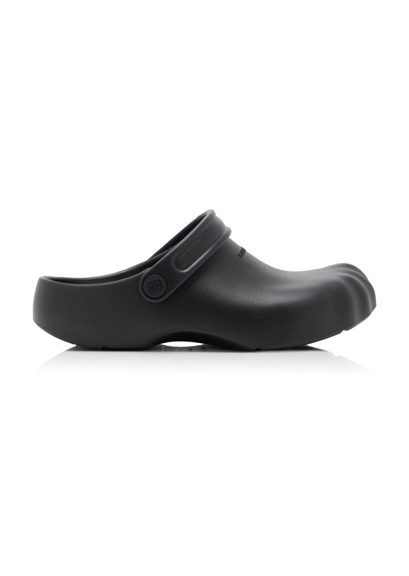 Balenciaga - Sunday Rubber Slides  - Black - IT 36 - Moda Operandi