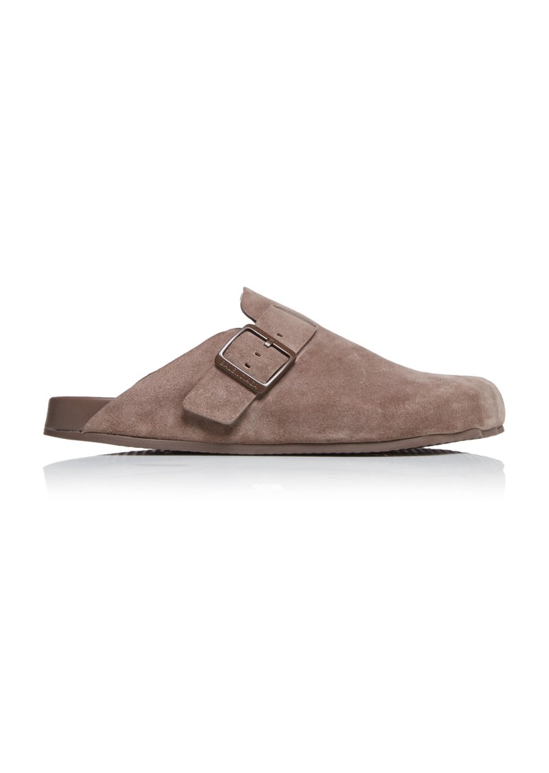 Balenciaga - Sunday Suede Mules - Neutral - IT 36 - Moda Operandi