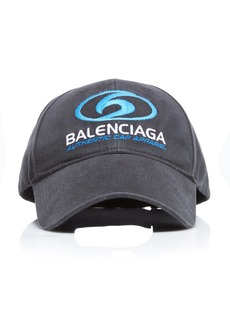 Balenciaga - Surfer Logo-Embroidered Cotton Baseball Cap - Black - S - Moda Operandi