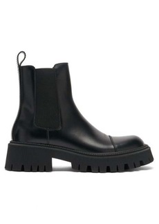 Balenciaga - Tractor Trek-sole Leather Chelsea Boots - Mens - Black