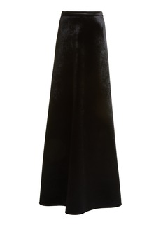 Balenciaga - Velvet Maxi Skirt - Black - FR 38 - Moda Operandi