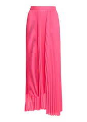 Balenciaga - Women's Asymmetric Pleated Georgette Skirt  - Pink - Moda Operandi