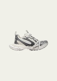 Balenciaga 3XL Metallic Mesh Lace Trainer Sneakers