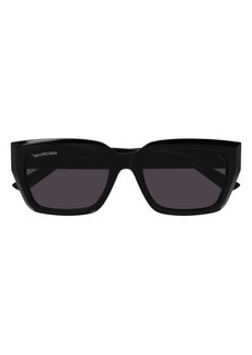 Balenciaga 54mm Rectangular Sunglasses