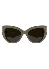 Balenciaga 55mm Butterfly Sunglasses