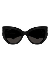 Balenciaga 55mm Butterfly Sunglasses