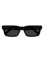 Balenciaga 55mm Rectangular Sunglasses