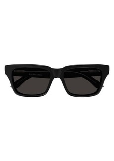 Balenciaga 55mm Rectangular Sunglasses