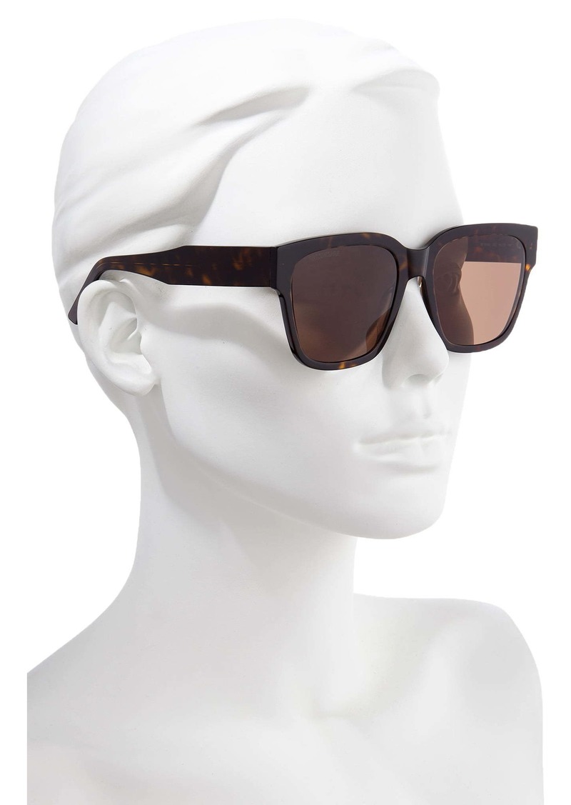 balenciaga 55mm square sunglasses