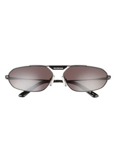 Balenciaga 64mm Oval Sunglasses