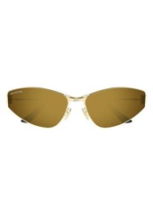 Balenciaga 65mm Oversize Cat Eye Sunglasses