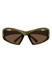 Balenciaga 78mm Oversize Geometric Sunglasses