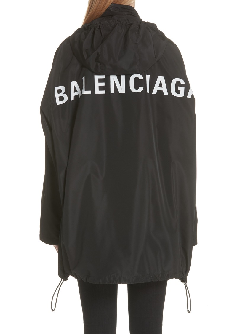 Balenciaga Balenciaga Back Logo Windbreaker Jacket | Outerwear