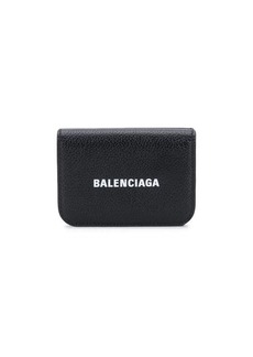 BALENCIAGA BALENCIAGA - Black grained calfskin leather Cash mini wallet