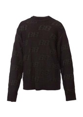 Balenciaga BB logo-jacquard knitted sweater