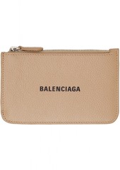 Balenciaga Beige Long Card Holder