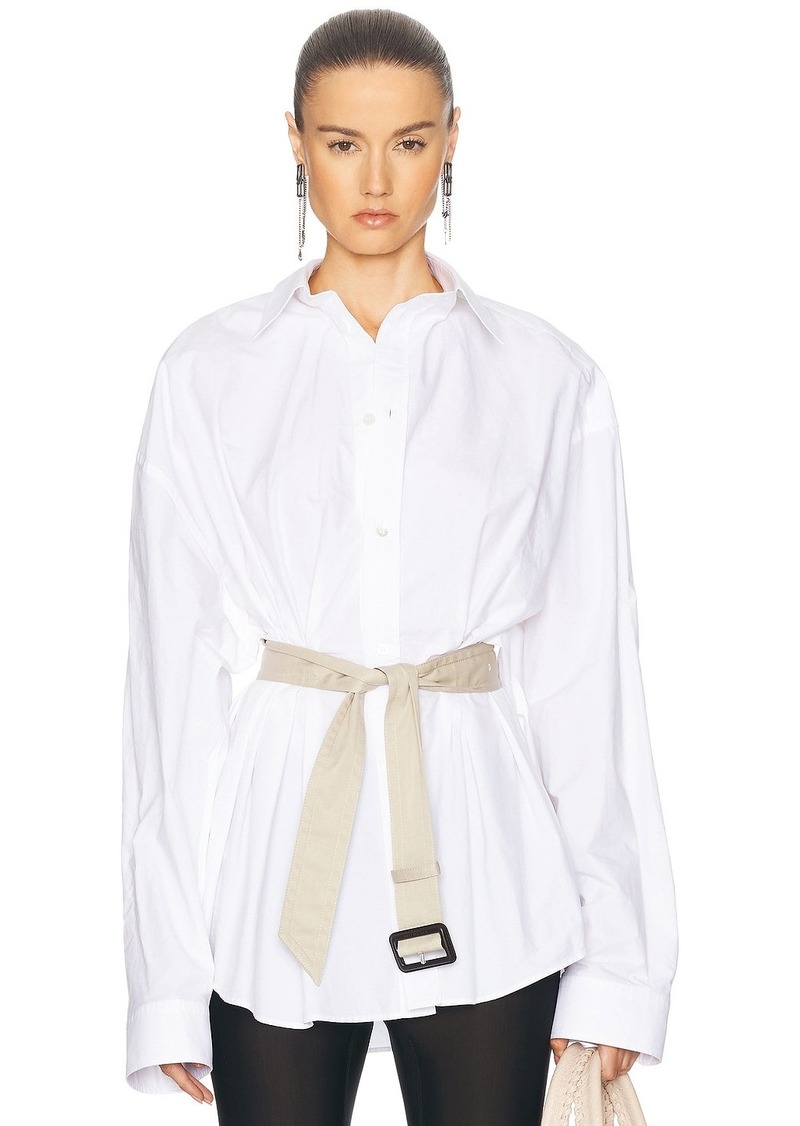 Balenciaga Belted Shirt