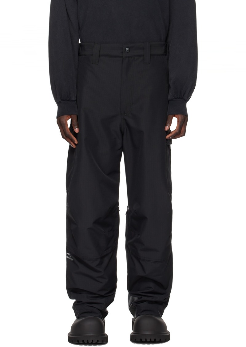 Balenciaga Black 3B Sports Icon Cargo Pants