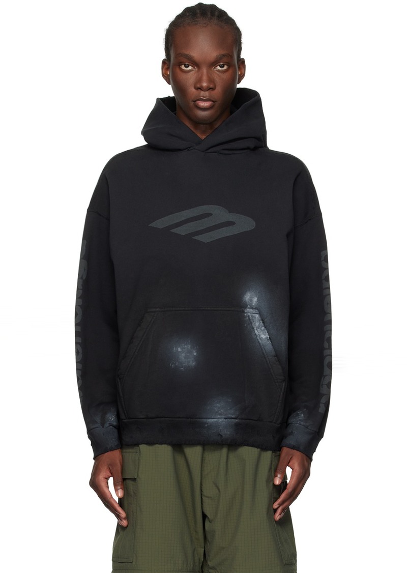 Balenciaga Black 3B Stencil Hoodie