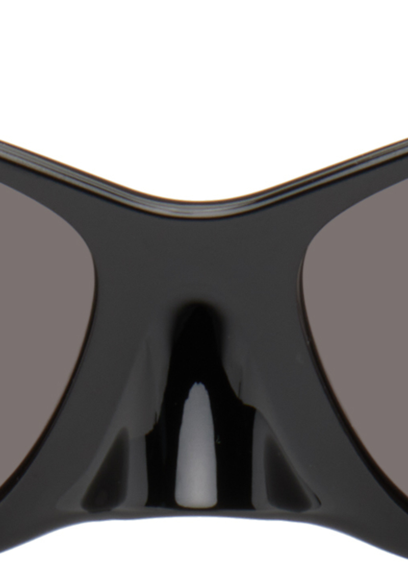 Balenciaga Black 4G Round Oval Sunglasses