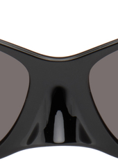 Balenciaga Black 4G Round Oval Sunglasses