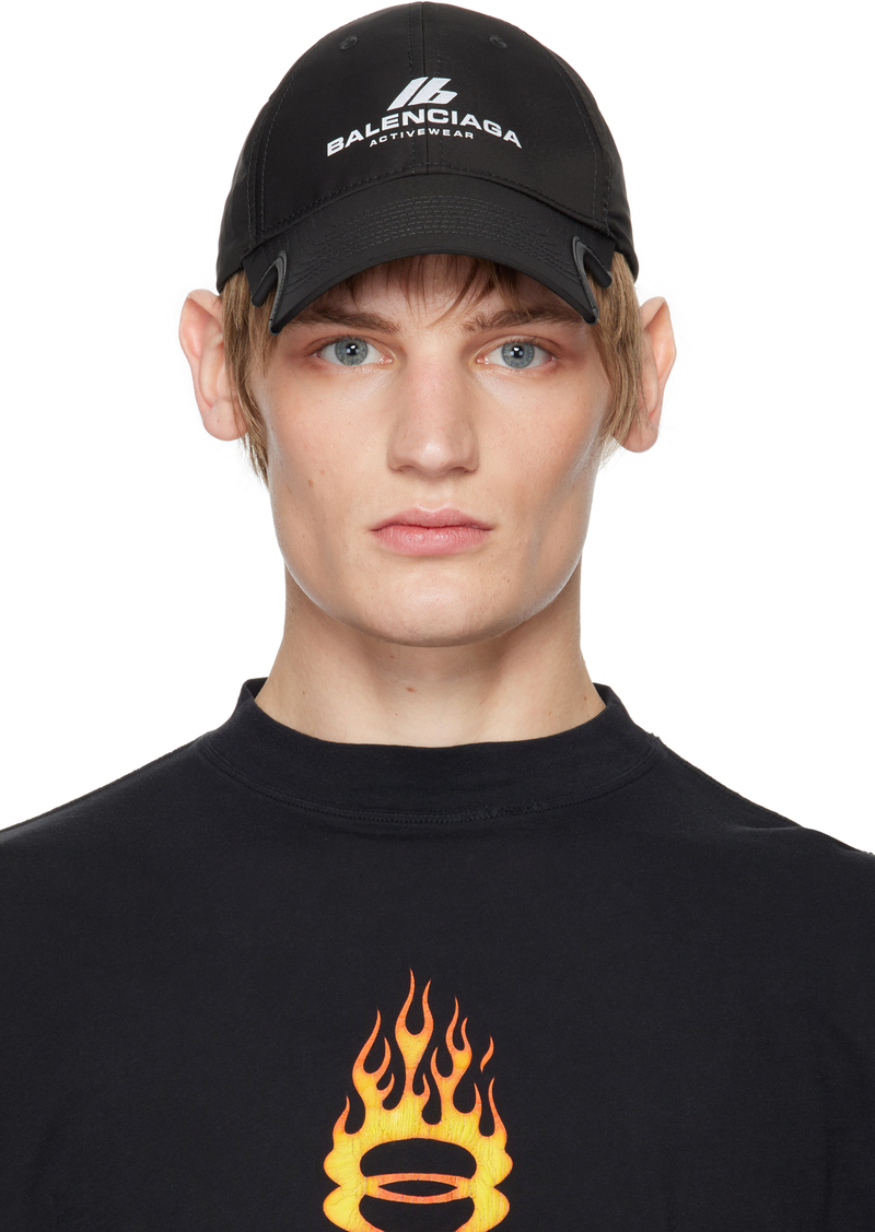 Balenciaga Black Activewear Cap