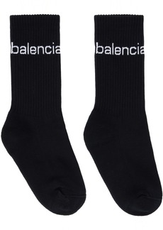Balenciaga Black Bal.Com Socks