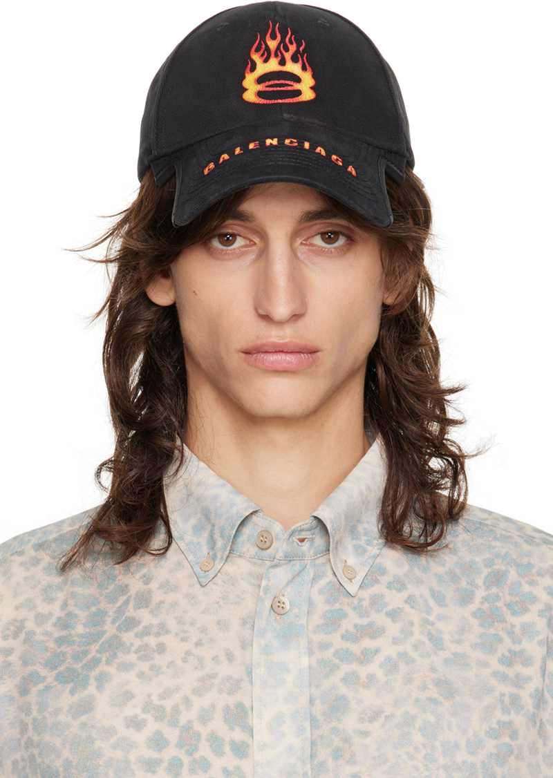 Balenciaga Black Burning Unity Cap