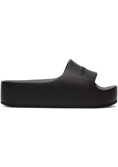 Balenciaga Black Chunky Platform Sandals