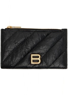 Balenciaga Black Crush Long Coin & Card Holder