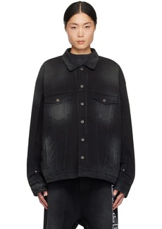 Balenciaga Black Deconstructed Denim Jacket