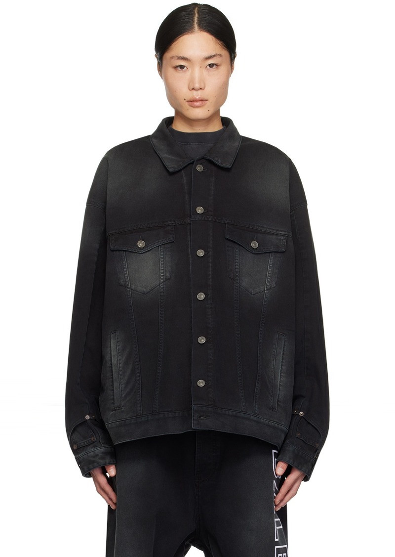 Balenciaga Balenciaga Black Deconstructed Denim Jacket | Outerwear