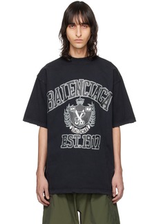 Balenciaga Black DIY College T-Shirt