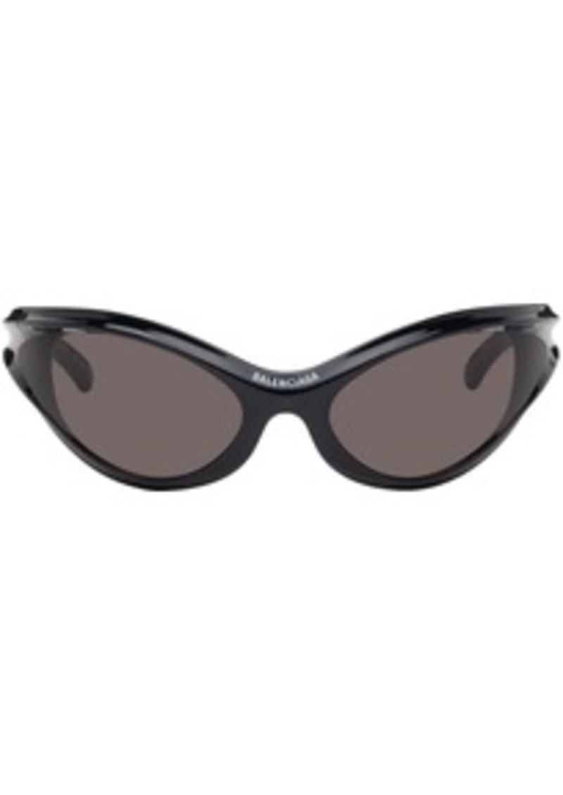 Balenciaga Black Dynamo Round Sunglasses