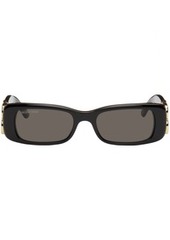 Balenciaga Black Dynasty Rectangle Sunglasses