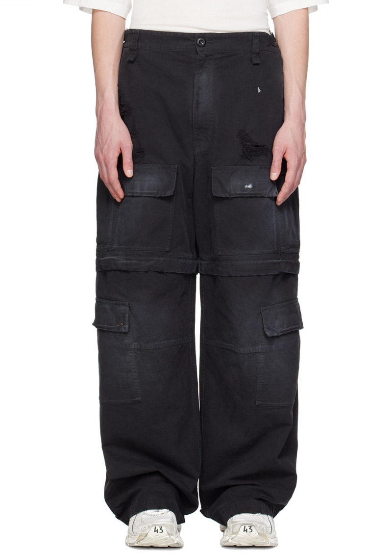 Balenciaga Black Large Cargo Pants